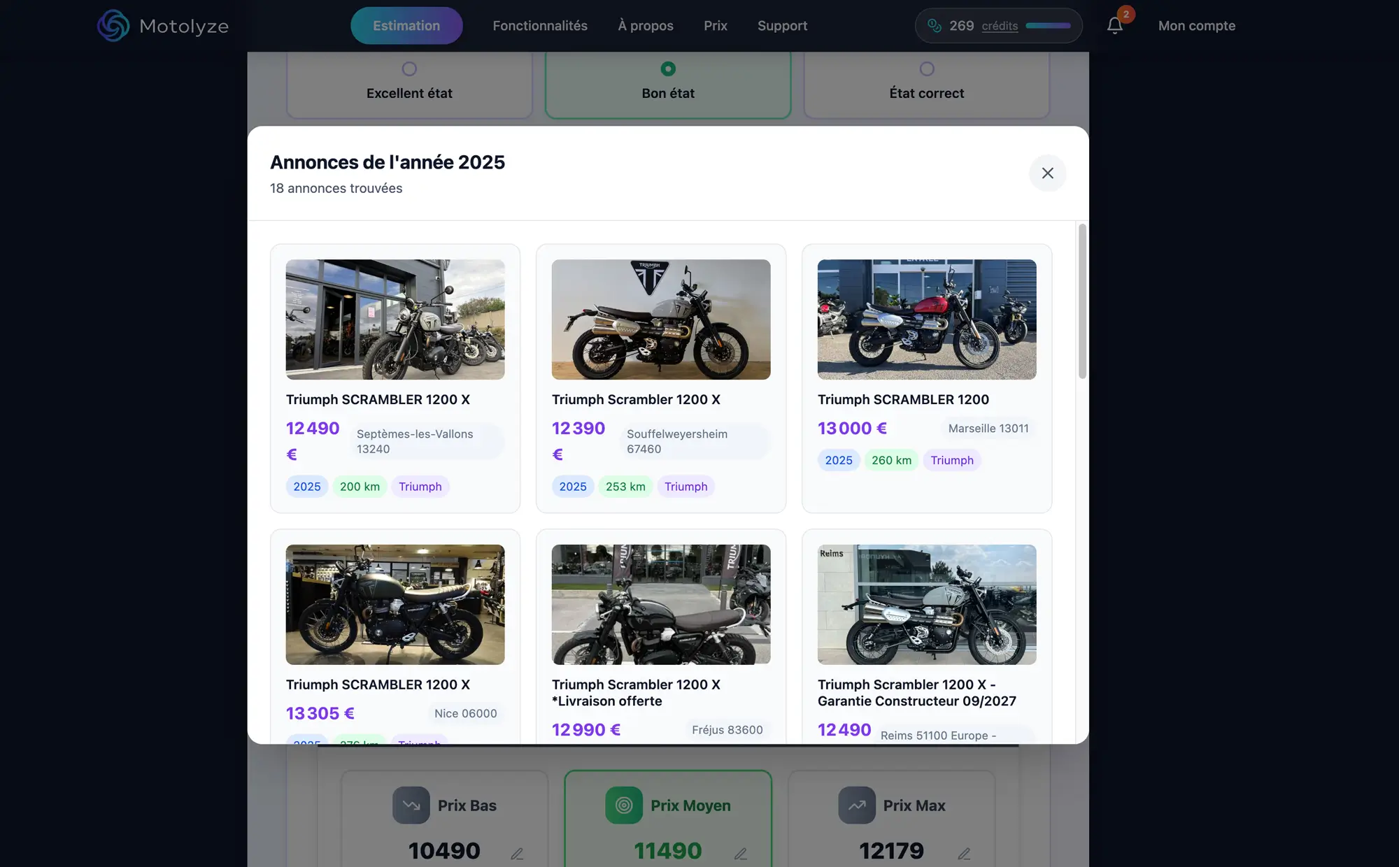 Capture d'écran - Recherche d'Annonces Similaires